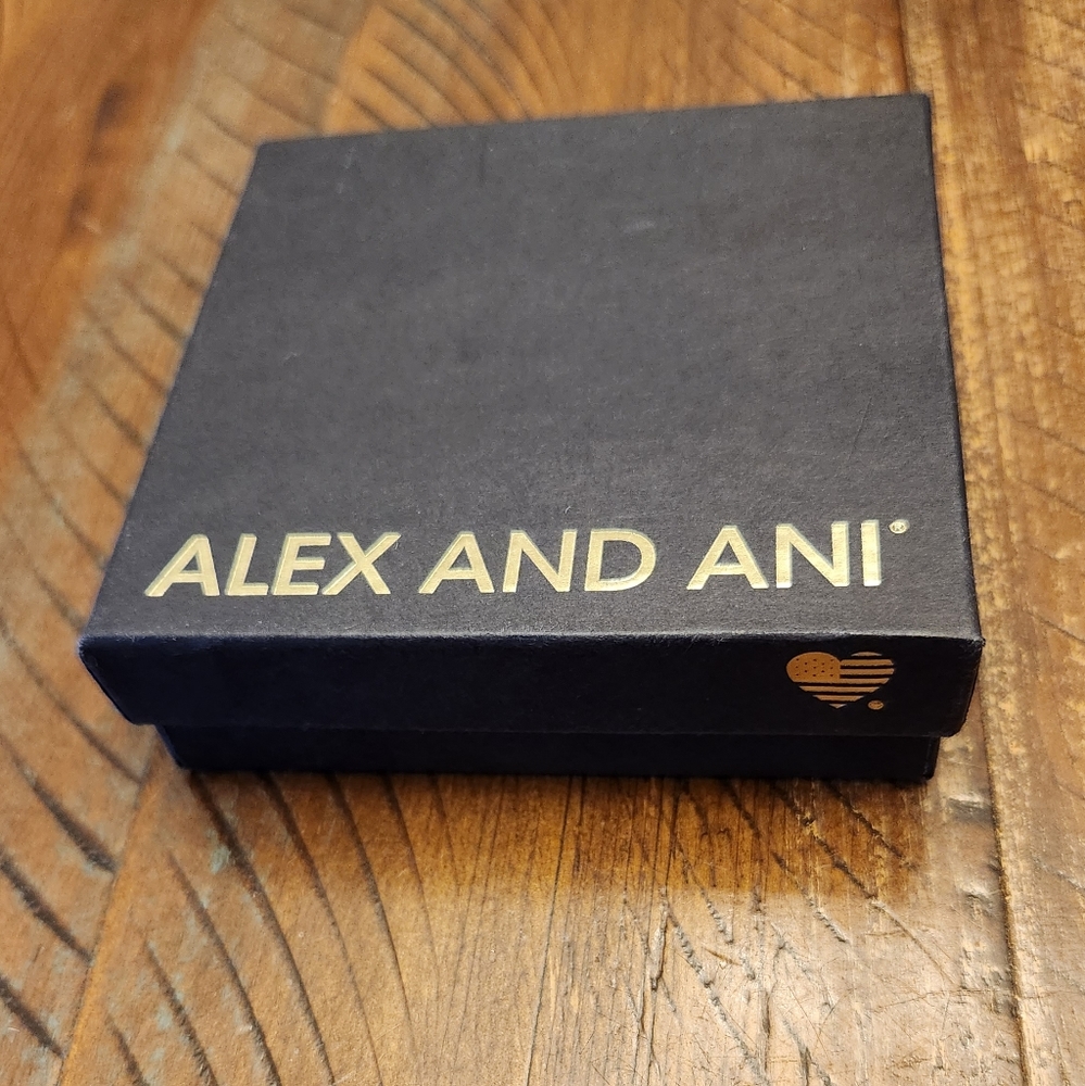 💙Host Pick! 3 piece boxed set Alex and Ani gold tone and cranberry prism - Picture 9 of 9